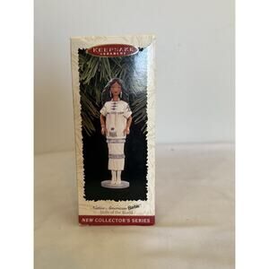 HALLMARK Keepsake 1996 NATIVE AMERICAN BARBIE DOLL Indian CHRISTMAS ORNAMENT